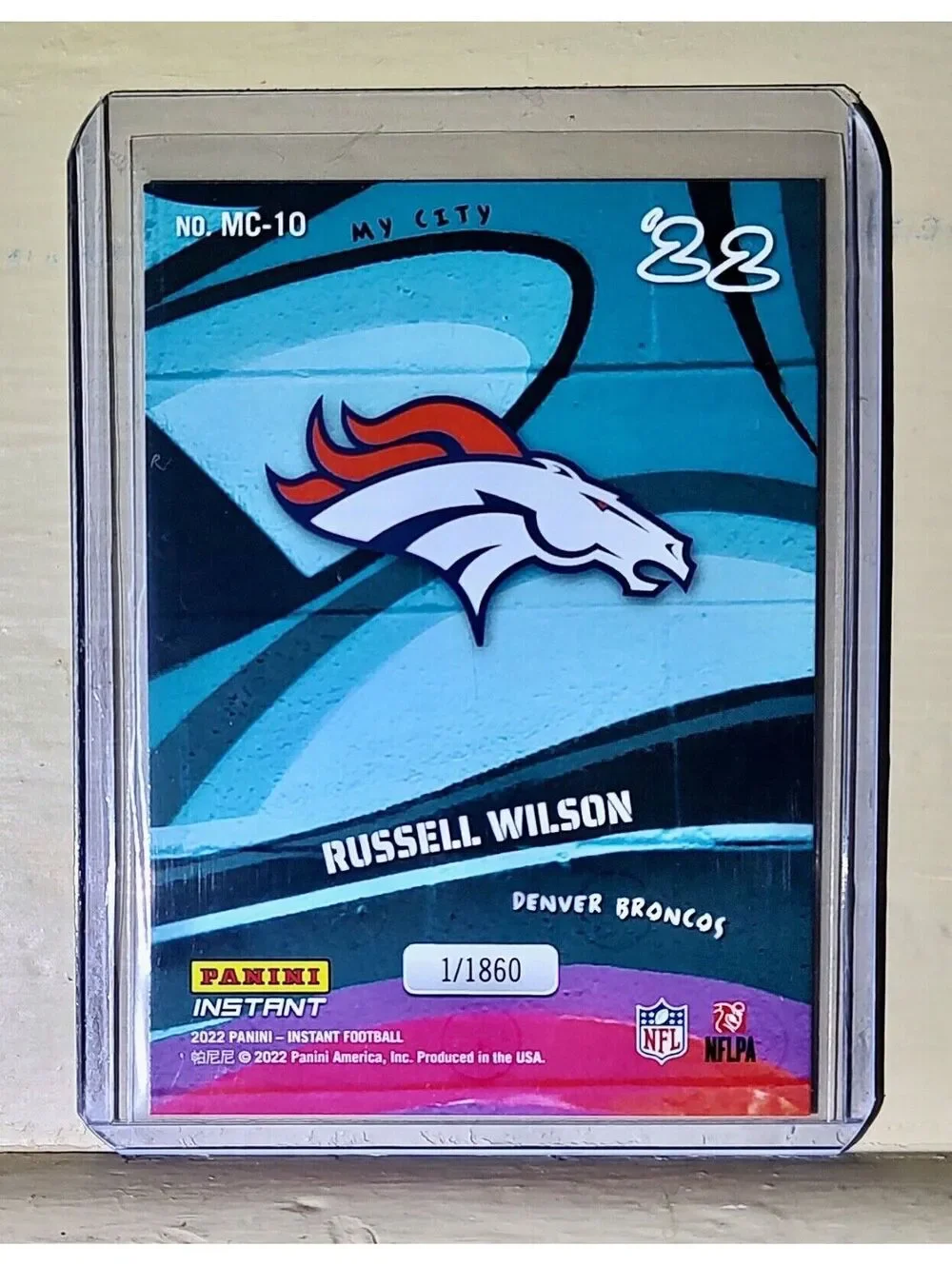 Russell Wilson 2022 Panini NFL MyCity #10 Football Card 1/1860